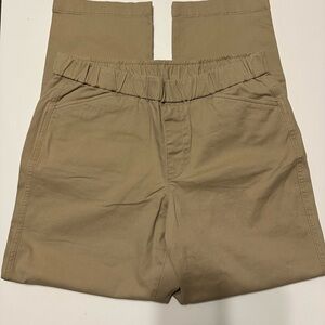 Lands' End Khaki Mid Rise Pants